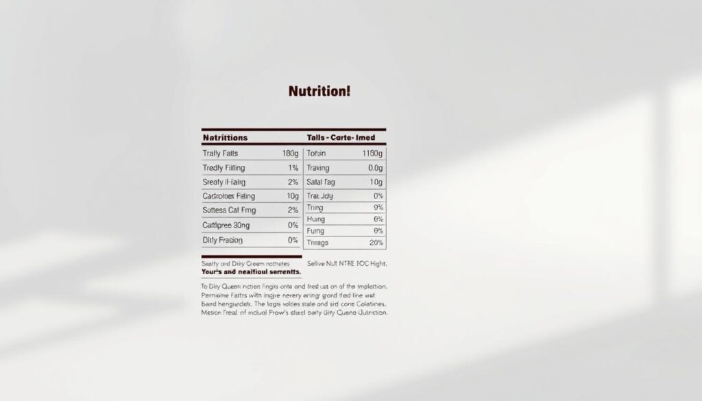 Dairy Queen Nutritional Information