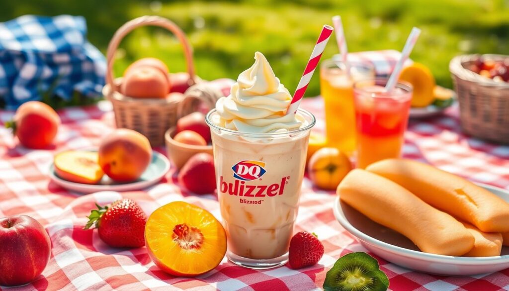Dairy Queen Summer Blizzard Picnic Peach Cobbler
