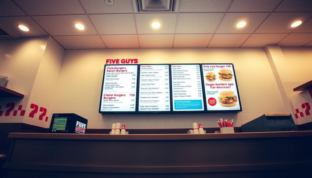 Five Guys Burger Menu Delivery Options