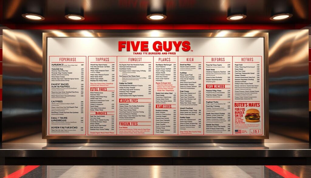Five Guys Burgers And Fries Menu Customization