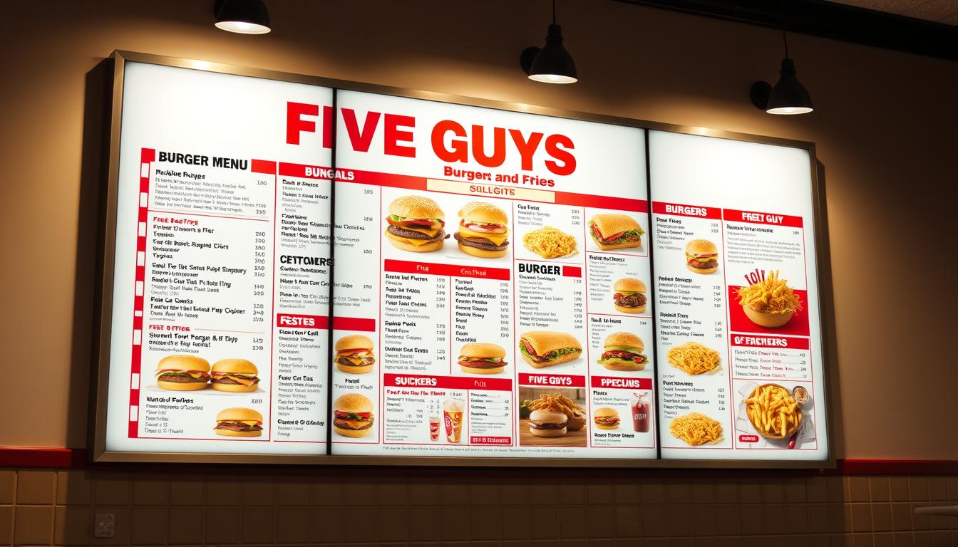 Five Guys Burgers And Fries Menu