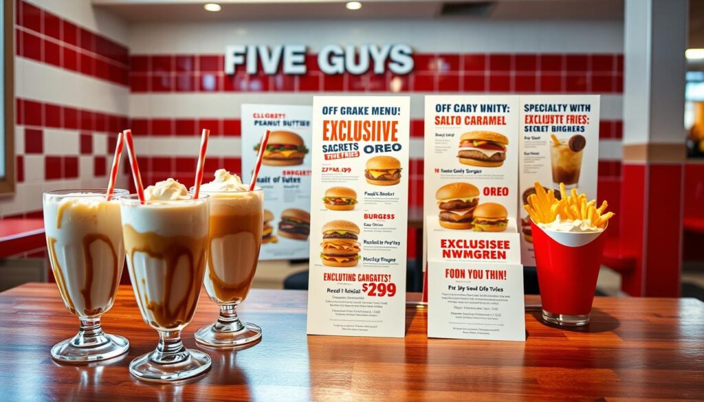 Five Guys Secret Menu and Milkshake Flavors