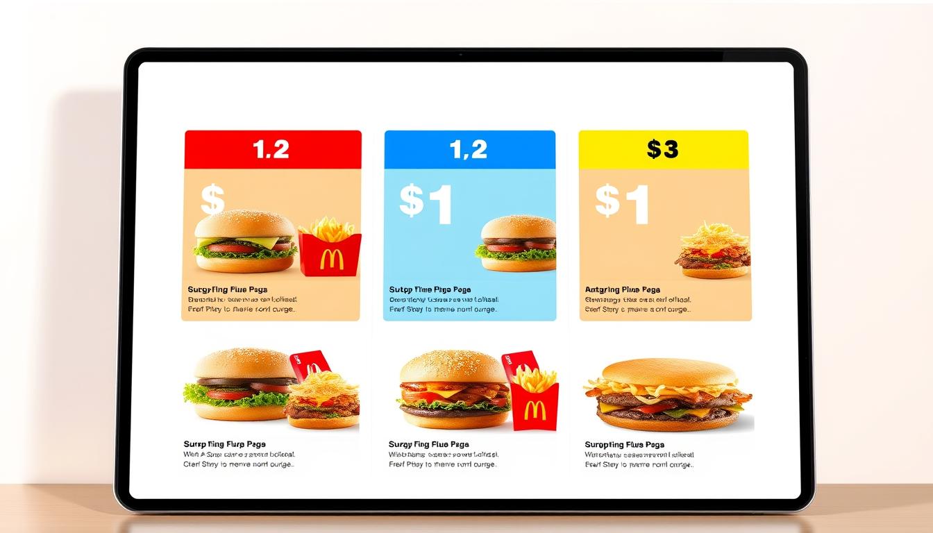 McDonald's $1 $2 $3 Menu with Prices