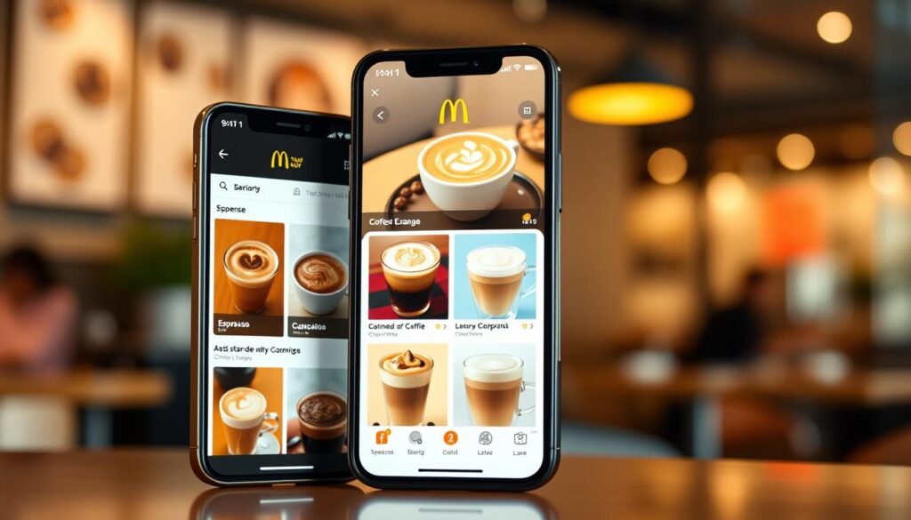 McDonald's Mobile App Coffee Ordering