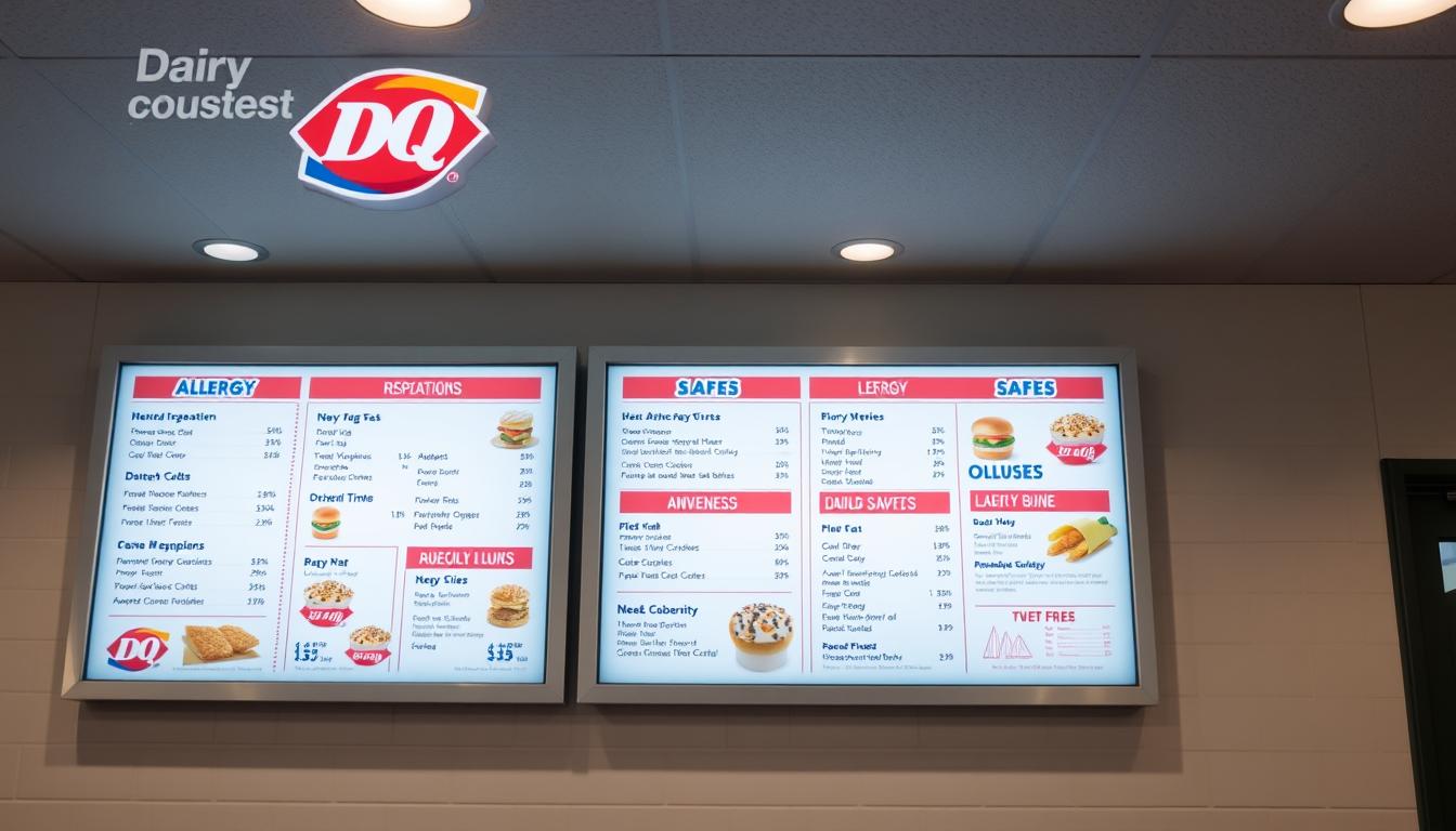 dairy queen allergen menu