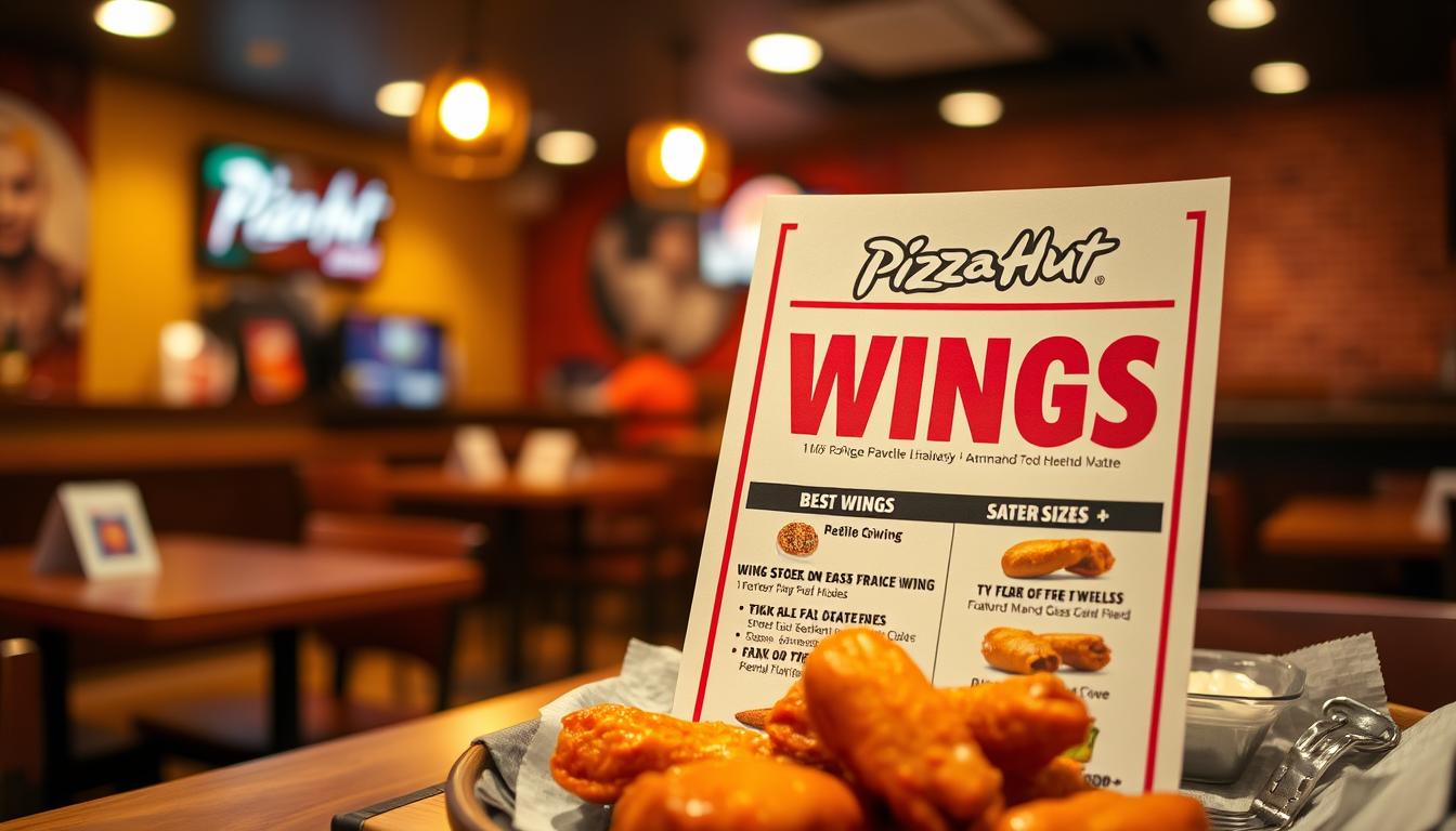 Pizza Hut Wings Menu