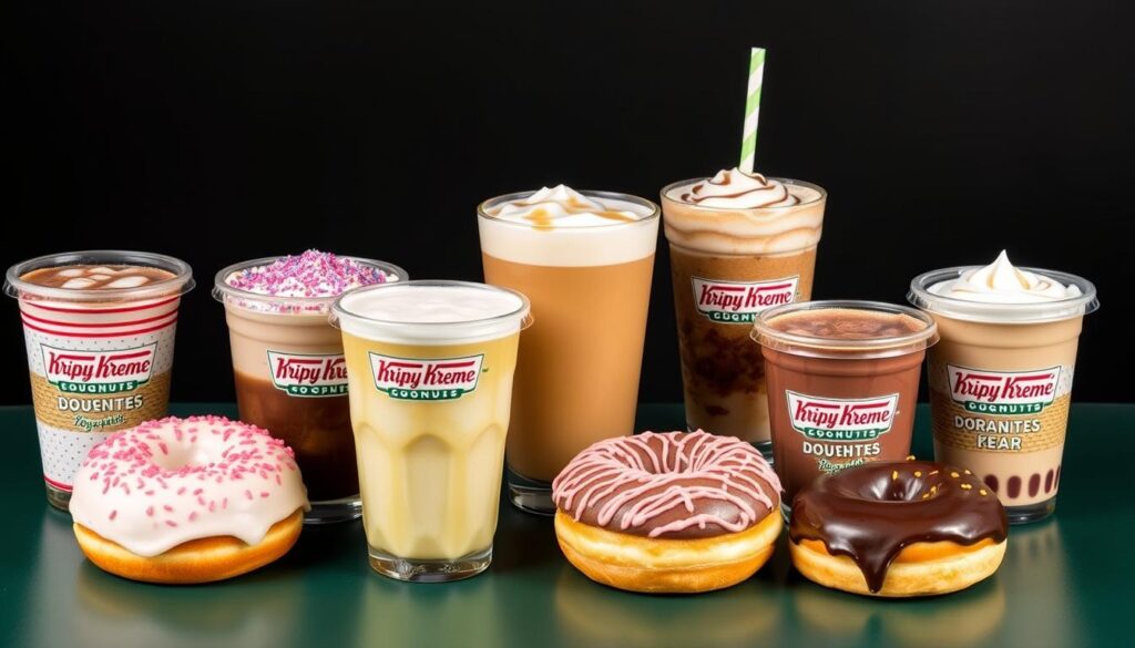 coffee options and beverages at Krispy Kreme coffee options and beverages at Krispy Kreme