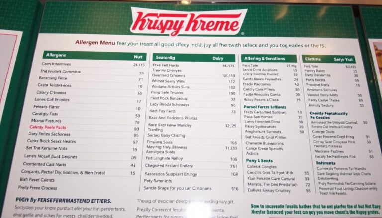 krispy kreme allergen menu