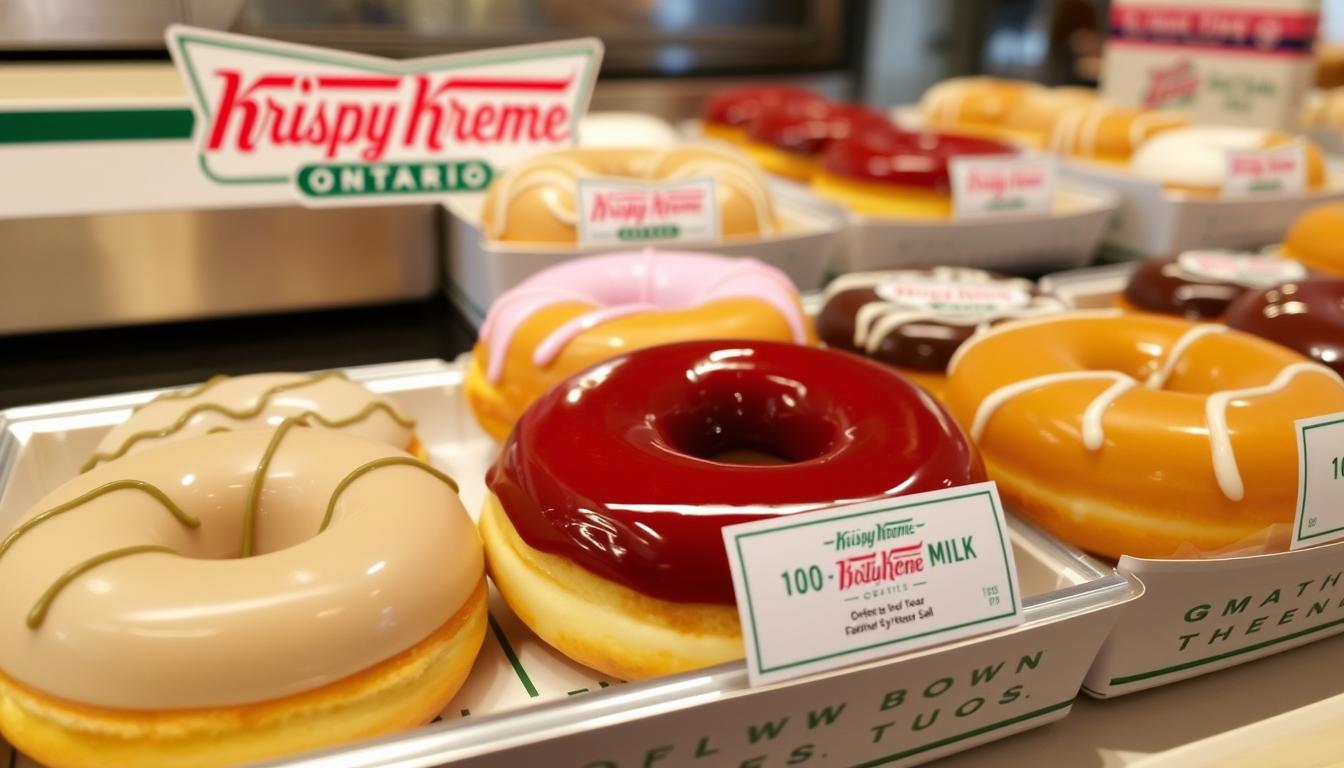krispy kreme ontario menu